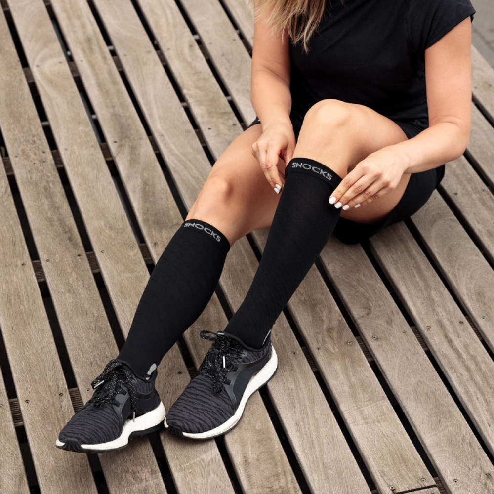 Sport Kompressionssocken Weiß