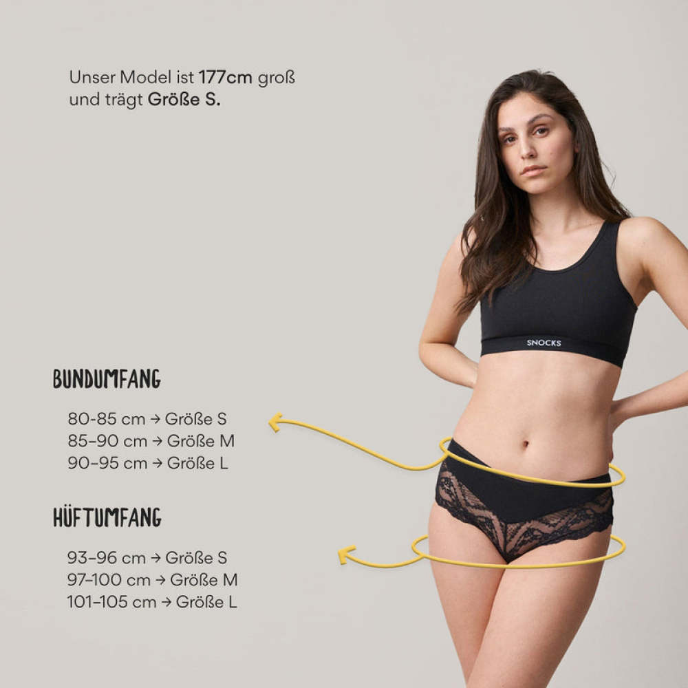 Hipster Panties mit Spitze aus Bio-Baumwolle Mauve