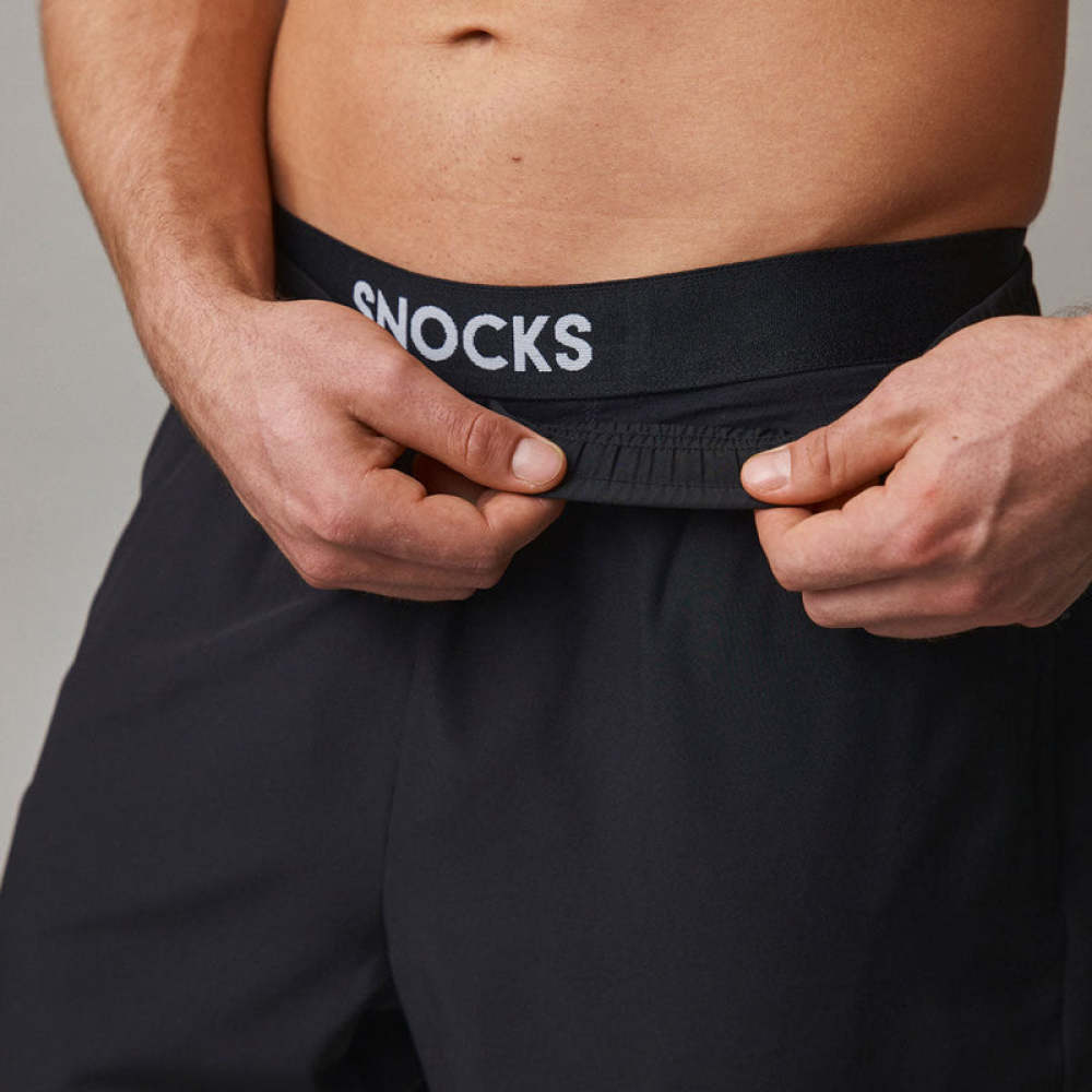 Kurze Sporthose Herren aus recyceltem Polyester Dunkelgrau