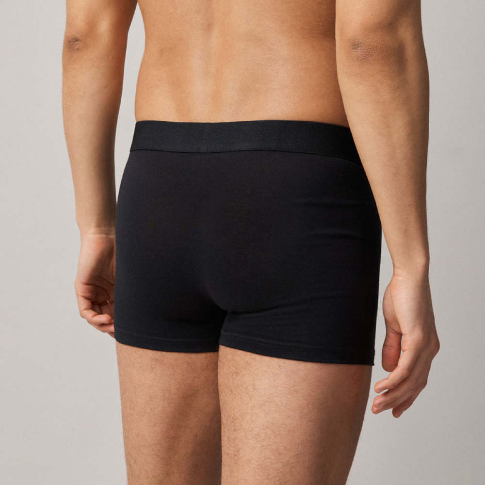 Boxershorts aus Bio-Baumwolle Schwarz