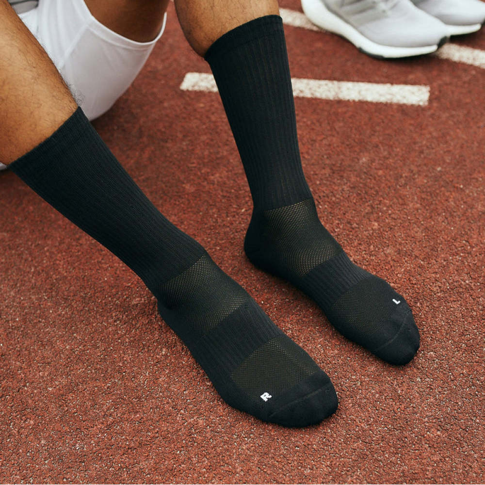 Hohe Laufsocken Weiß