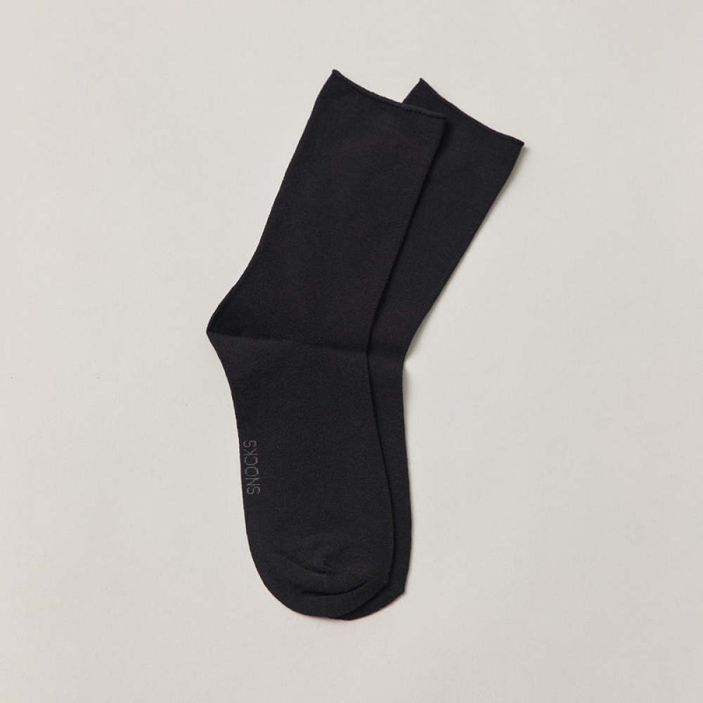 Klassische Damen Socken aus Bio-Baumwolle Schwarz