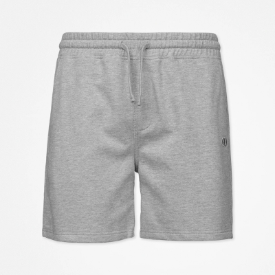 Sweatshorts Herren aus Bio-Baumwolle Hellgrau