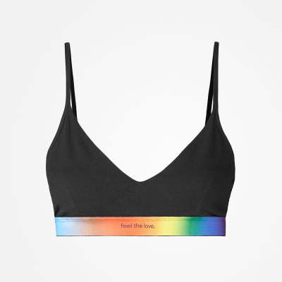 Retro Soft-BH aus Bio-Baumwolle Mix (Pride)