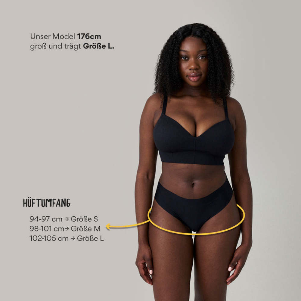 Tangas Seamless Schwarz