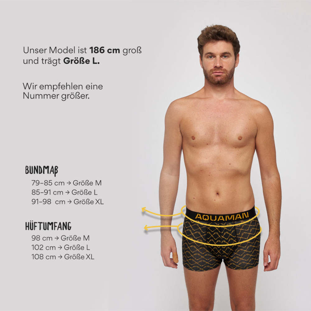 Boxershorts aus Bio-Baumwolle AQUAMAN