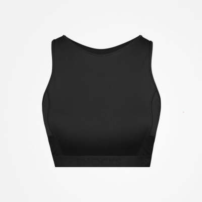 Sport-BH mit Logo Schwarz