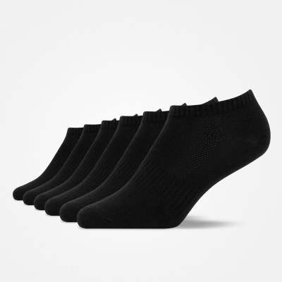 Sneaker Socken für Herren & Damen aus Bio-Baumwolle Schwarz