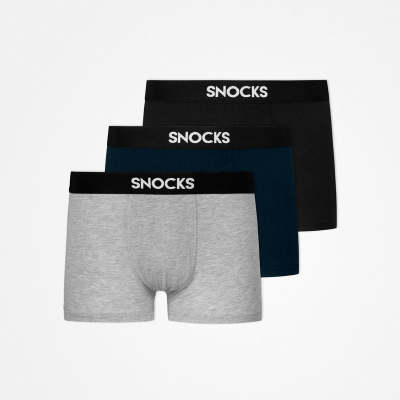 Premium Boxershorts Mix (Schwarz/Grau/Blau)
