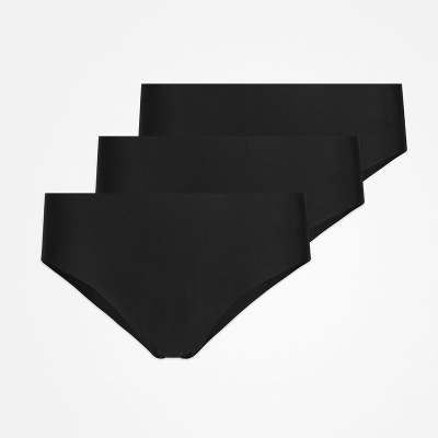 High Waist Hipster Panties Seamless Schwarz
