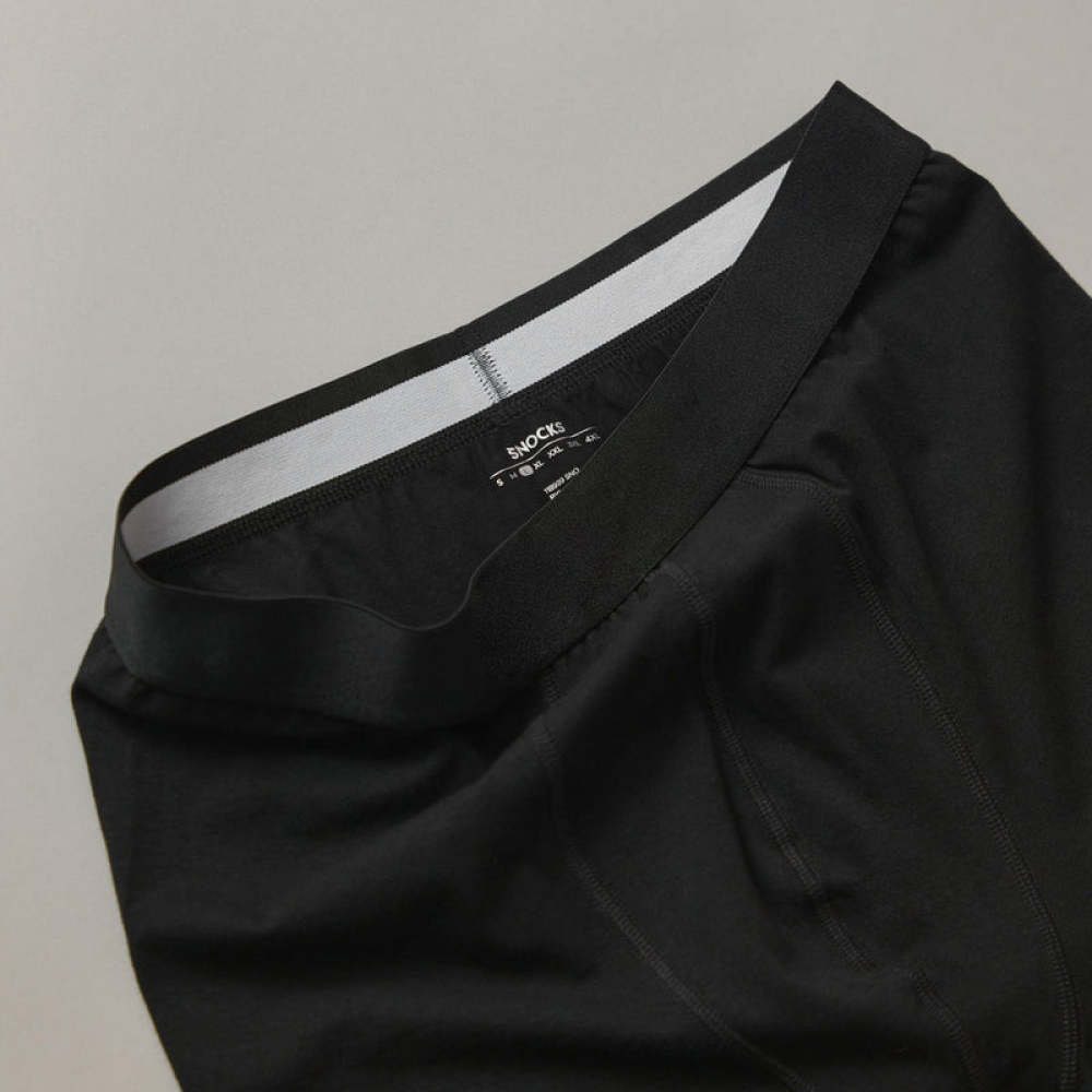 Lange Boxershorts ohne Logo aus Bio-Baumwolle Mix (Schwarz/Grau/Hellgrau)