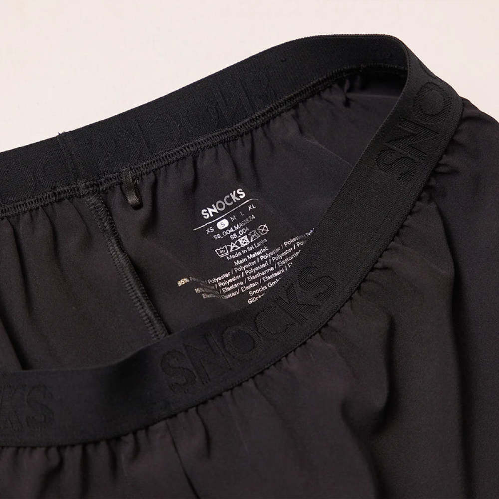 Kurze Laufshorts Damen Schwarz