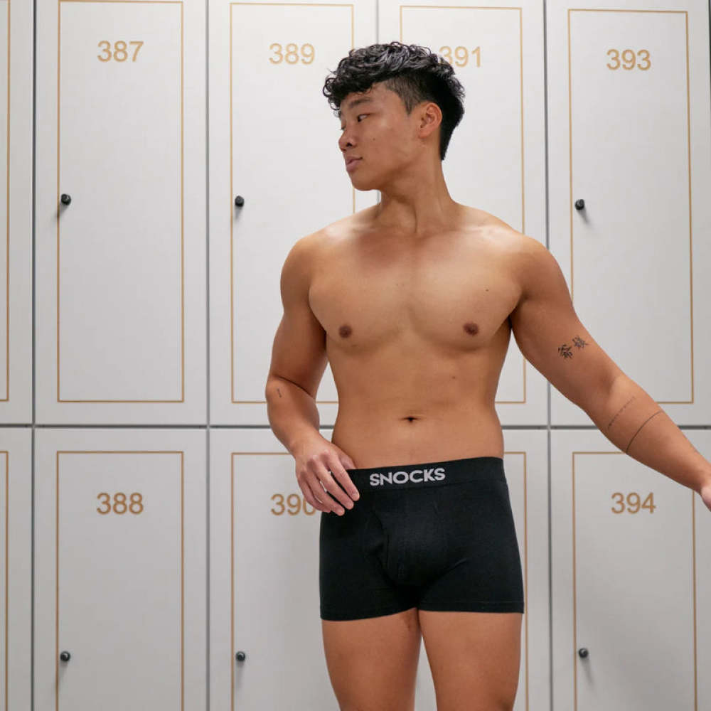 Boxershorts mit Eingriff Schwarz