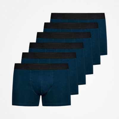 Boxershorts ohne Logo aus Bio-Baumwolle Blau