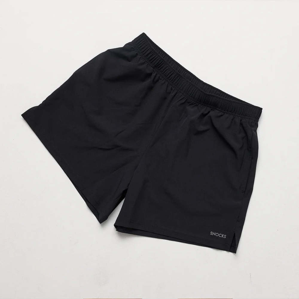 Kurze Sporthose Herren 5 inch Schwarz