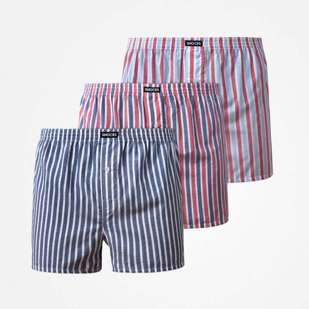 American Boxershorts aus Bio-Baumwolle Stripe