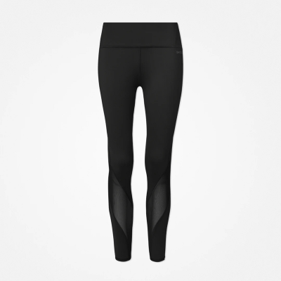 High Waist Leggings Reflective aus recyceltem Polyester Schwarz
