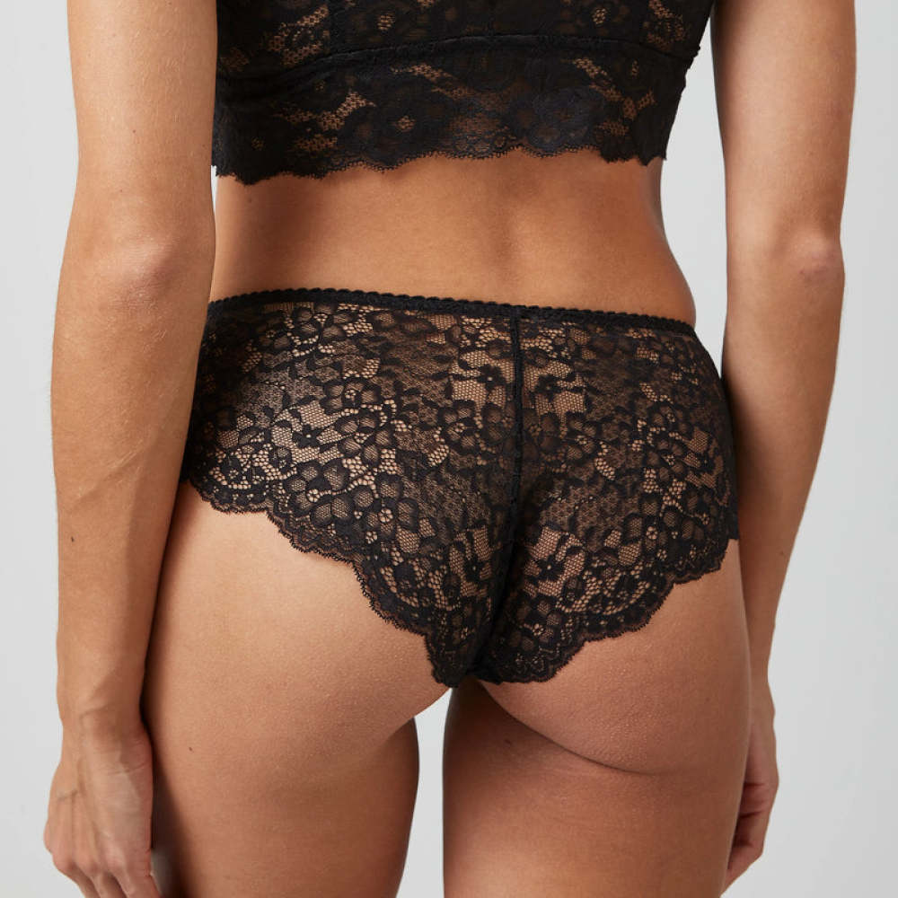 Hipster Panties aus Spitze Dunkelrot