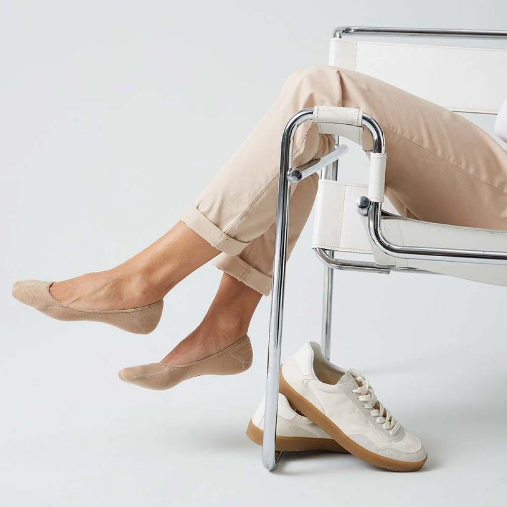 Loafer Socken aus Bio-Baumwolle Weiß