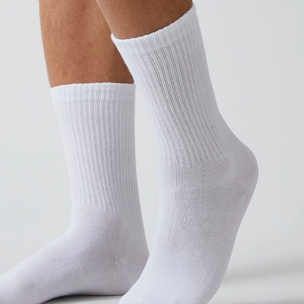 Premium Tennissocken aus Bambusviskose Weiß